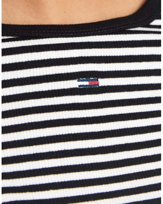 Tommy Hilfiger White Essential Rib Slim Fit T-shirt