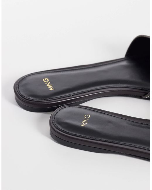 Mango Black – slider aus kunstleder