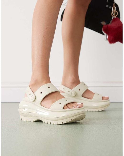 CROCSTM Natural Mega Crush Sandals