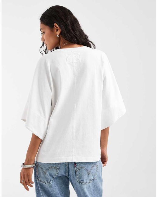 Free People Blue Atlas Dolman Oversized Top