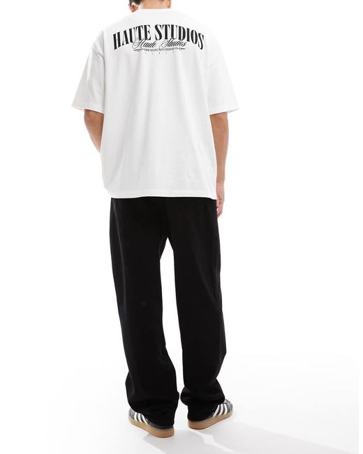 Only & Sons White Five baggy Fit Jeans for men