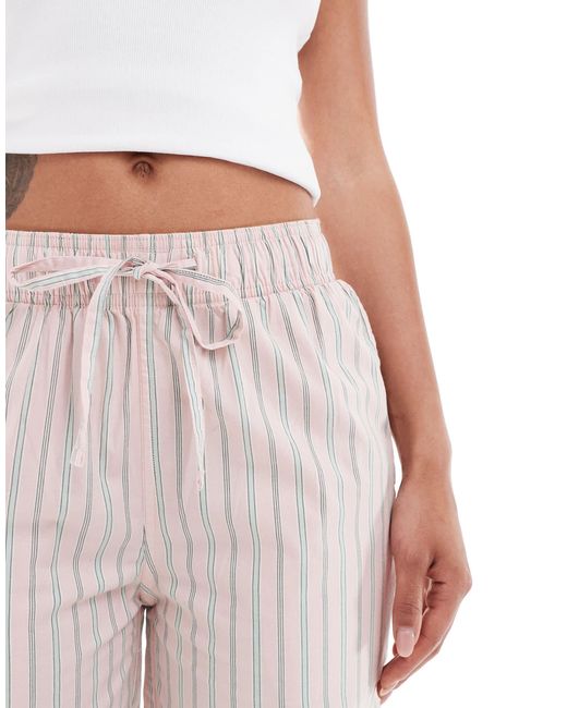 Pantalon élastiqué en coton rayé - suffolk Superdry en coloris Pink