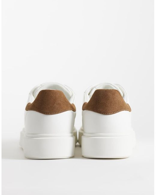 ASOS Natural Lace Up Sneakers for men