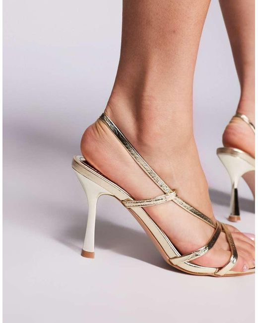 SIMMI Pink Simmi London Yeta Strappy Heeled Sandals