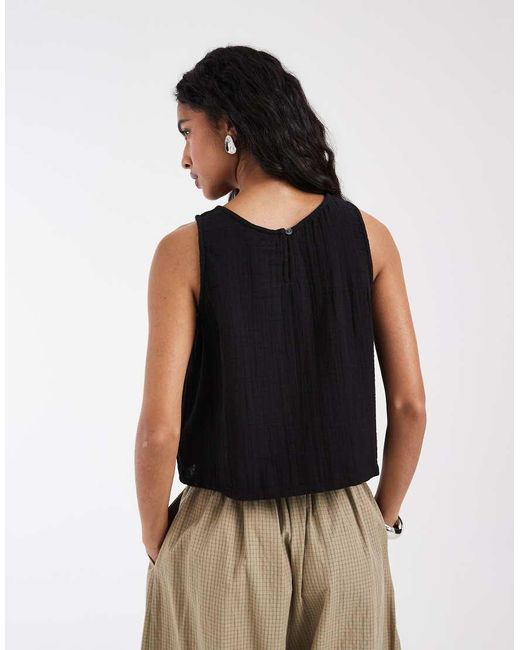 Gap Black Cheesecloth Top