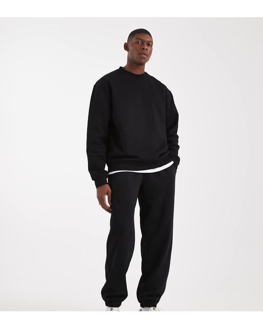 Collusion Black Cuffed Jogger for men