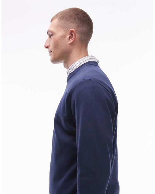 Vans Blue Left Chest Logo Regular Fit Sweatshirt for men