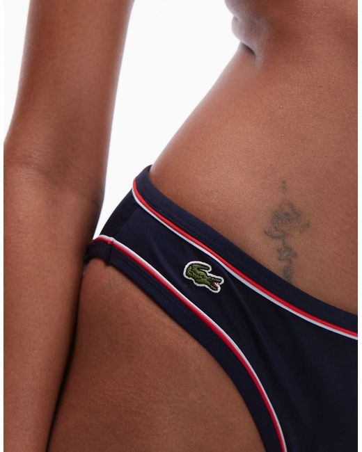 Lacoste White Co-ord Bikini Bottoms