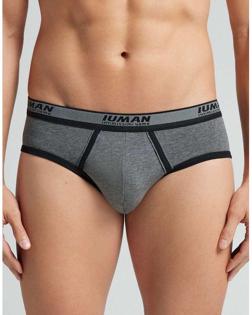 Intimissimi Green Superior Cotton Briefs With Logo for men