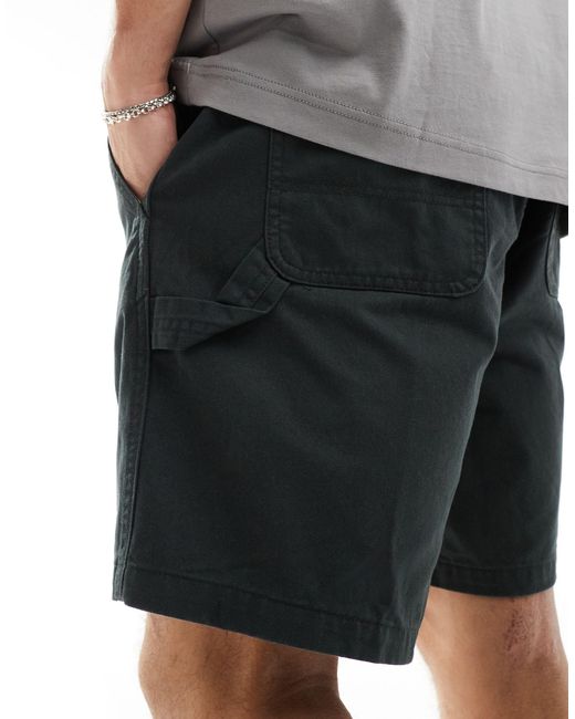 Obey Gray Big Timer Twill Carpenter Shorts for men