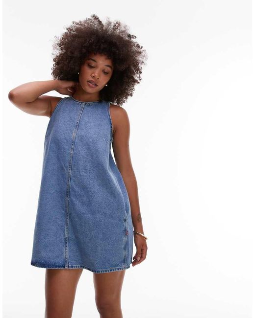 Levi's Blue 90's Denim Shift Dress