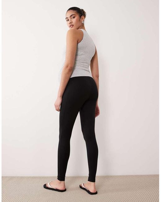 ASOS Black Asos Design Maternity Supersoft Legging