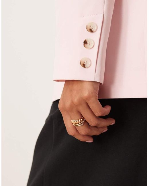Miss Selfridge Natural Essential Oversized Blazer