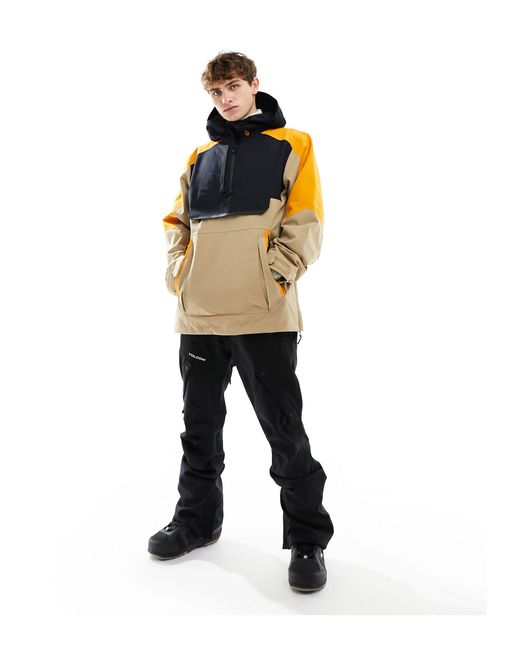 Brighton - giacca pullover da sci beige di Volcom in Black da Uomo