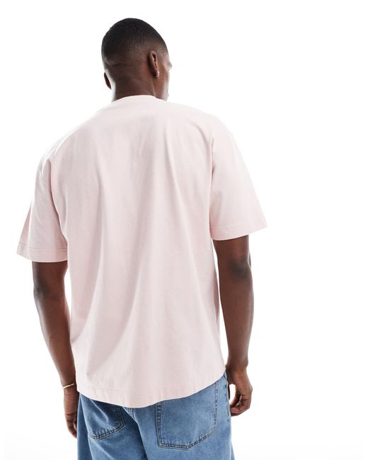 Hollister Pink Boxy Fit Washed T-Shirt for men