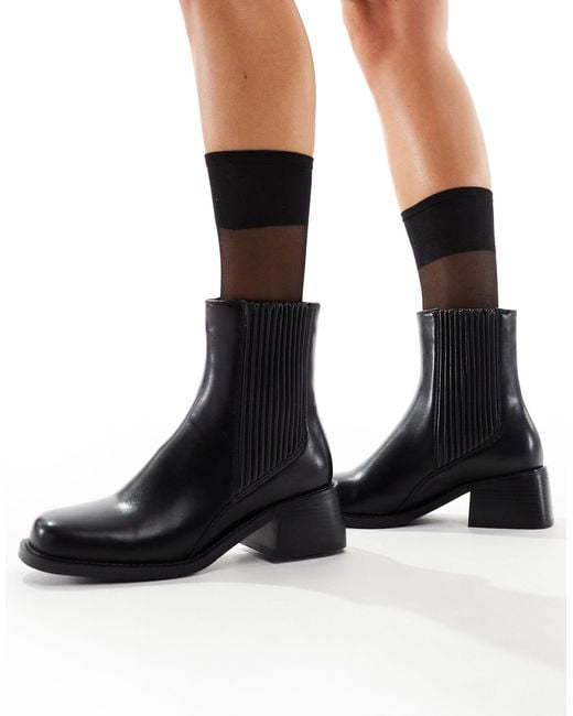 SIMMI Black Simmi London Wide Fit Greyson Ankle Boot