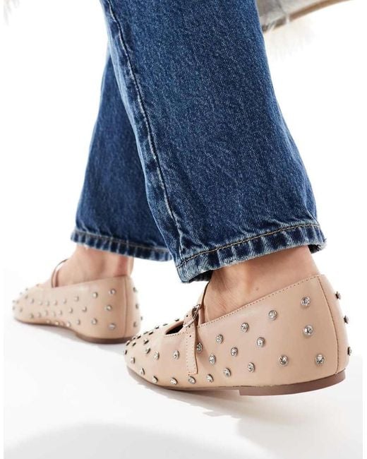ALDO Blue Marylina Studded Mary Janes