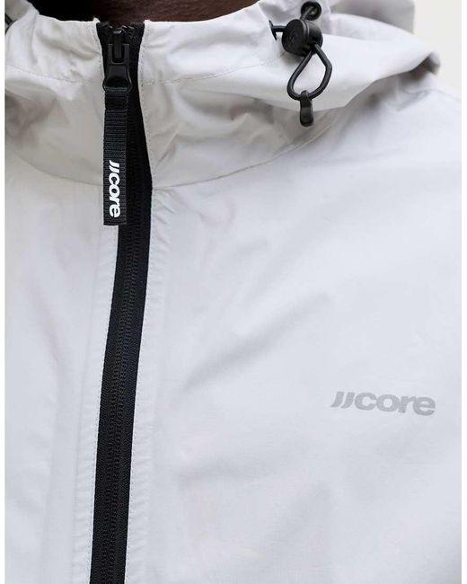 Jack & Jones Gray Rain Jacket for men