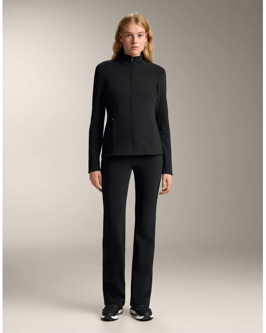 Oysho Black Bootcut Seamless High Rise Super Extra Warm Trousers