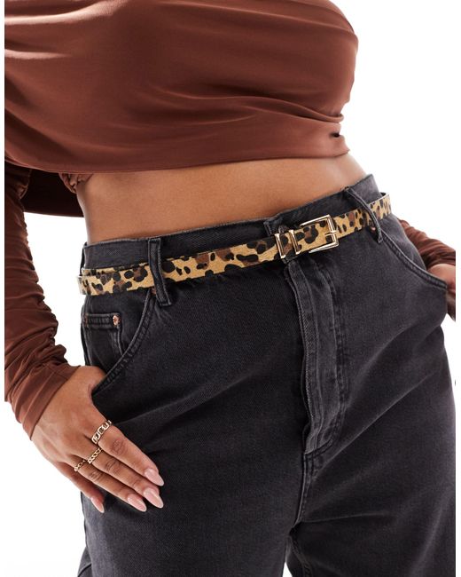 ASOS Black Asos Design Curve Waist And Hip Skinny Jeans Belt With Boyfriend End