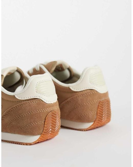 Umbro White Gorton Suede Trainer for men