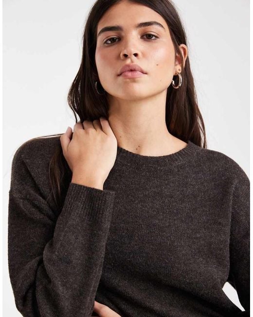 ONLY Black O-neck Knit Sweater