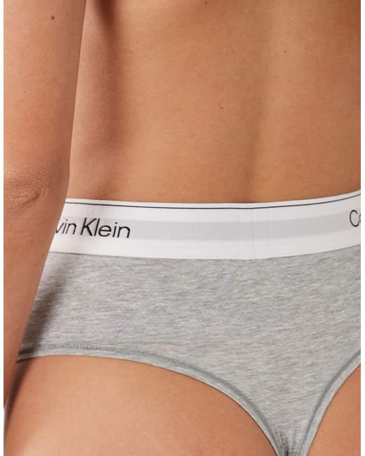 Calvin Klein Gray Shapewear Icon Cotton Modal Thong
