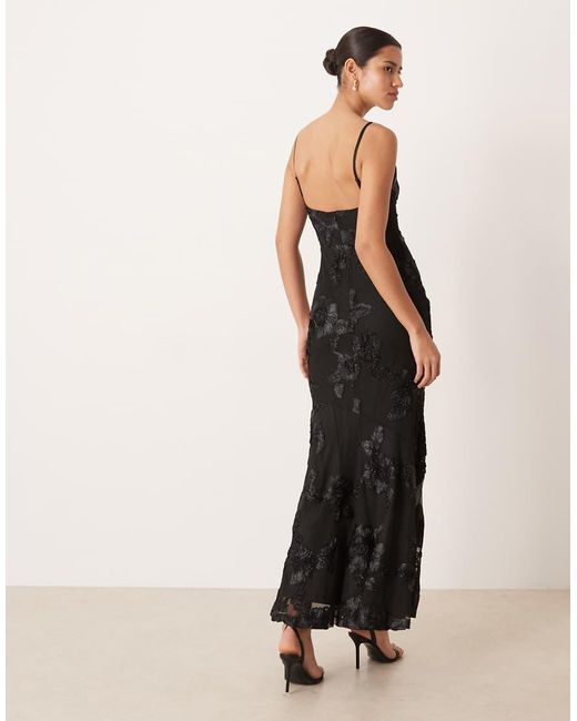 Gina Tricot Natural Embroidery Maxi Dress