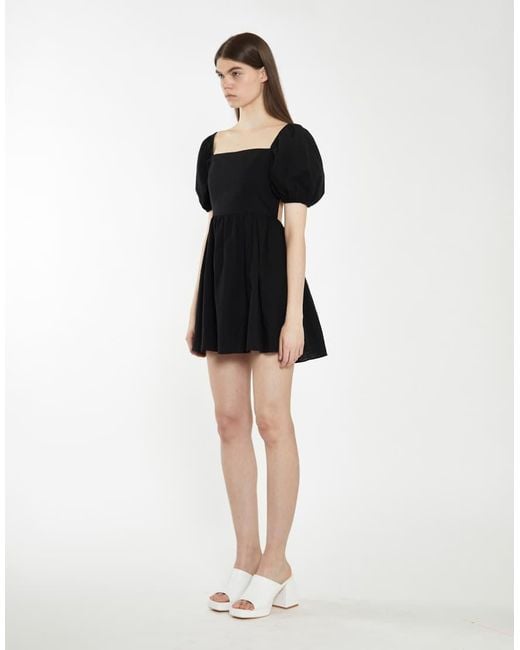 Glamorous Black Tie Back Babydoll Mini Dress