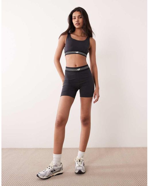 New Balance Blue Ac Fitted Short 5"