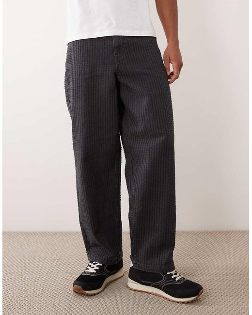 ASOS Natural Loose Textured Jeans for men