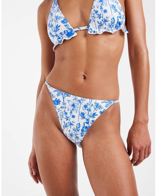 Vero Moda Brown High Waisted Bikini Bottoms