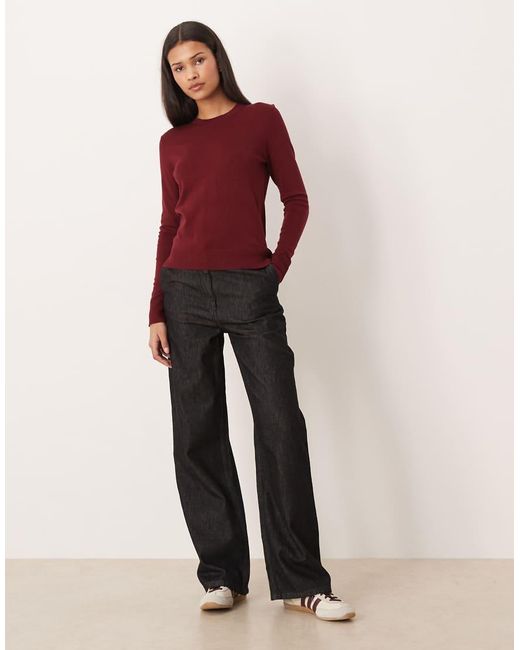 JJXX Red Crew Neck Knit Jumper