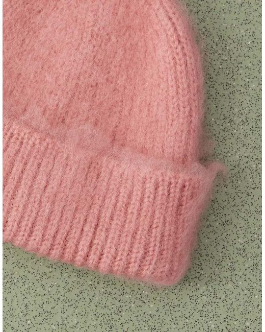 Gorro Empolvado Con Acabado Cepillado De -Morado Collusion de color Pink