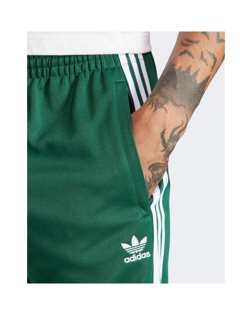 Adidas Originals Green Superstar Trackpants for men