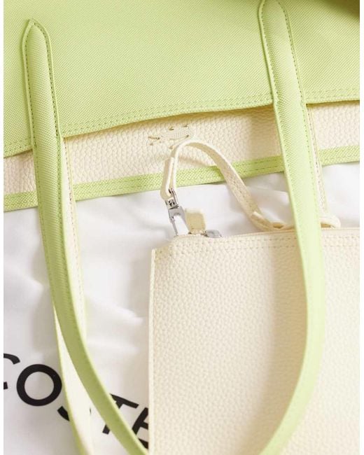 Lacoste Yellow Reversible Shopper Bag