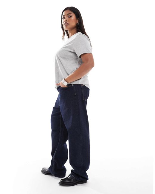 ASOS Blue Asos design curve – jeans aus comfort-stretch-denim
