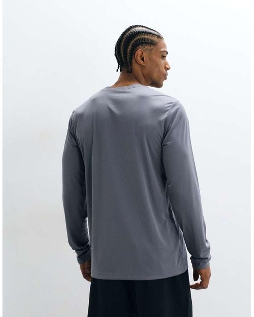Nike Blue Flex Dri-Fit Long Sleeve T-Shirt for men