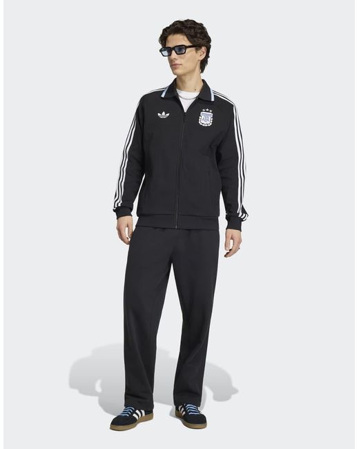 Adidas Originals Blue Argentina Away Anthem Jacket for men