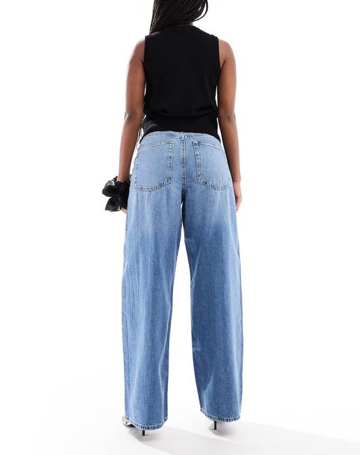ONLY Blue Paulina High Waist baggy Jeans