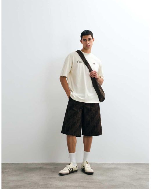 Adidas Originals White Paris Logo T-Shirt for men