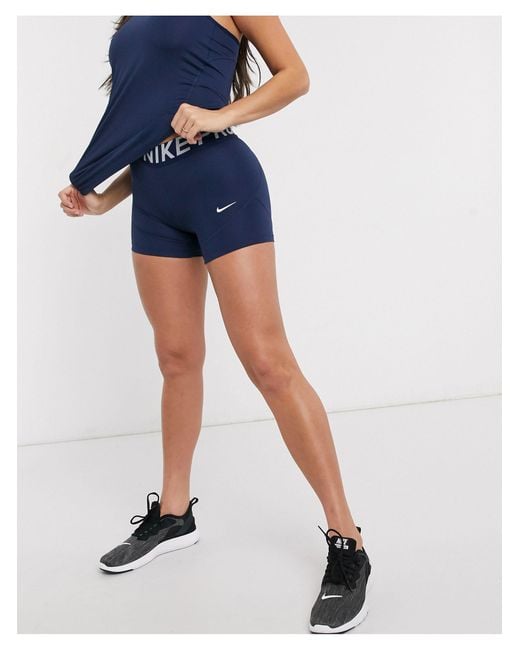 Nike Nike Pro Training 5 Inch Shorts in Blue | Lyst