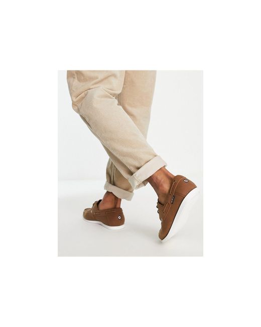 Ben Sherman Casual Boat Shoes in Brown for Men | Lyst Canada