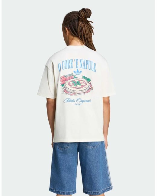 Adidas Originals Blue Napoli Gfx Tee for men