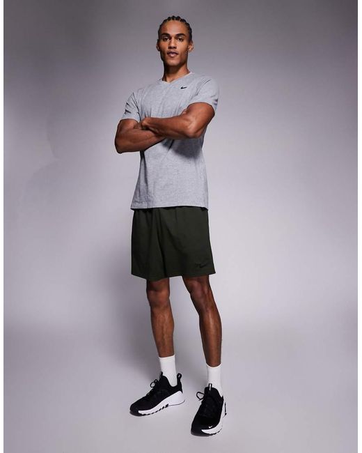 Nike Gray Dri-Fit Flex 7 Inch Shorts for men