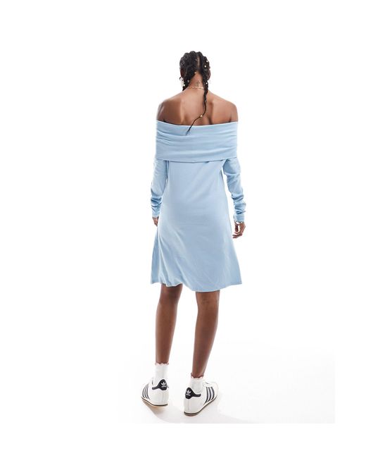 Monki Blue – minikleid aus jersey