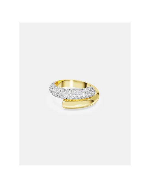 Swarovski White Dextera Ring, , Gold-tone Plated