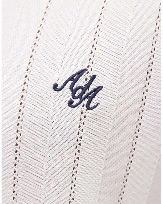 Alma de Ace White Tao Knitted Shirt for men
