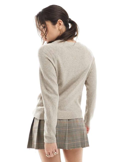 ONLY Gray Crew Neck Knitted Jumper