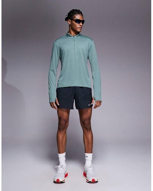 Nike Blue Dri-fit Pacer Long Sleeve Top for men